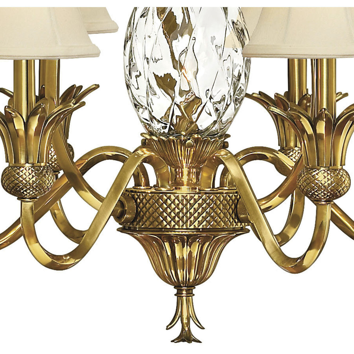 Plantation 7 Light 28 inch Burnished Brass Indoor Chandelier Ceiling Light