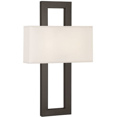 Doughnut 2 Light 15 inch Deep Patina Bronze Wall Sconce Wall Light in Snowflake
