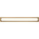 Weston LED 34 inch Satin Brass Vanity Light Wall Light
