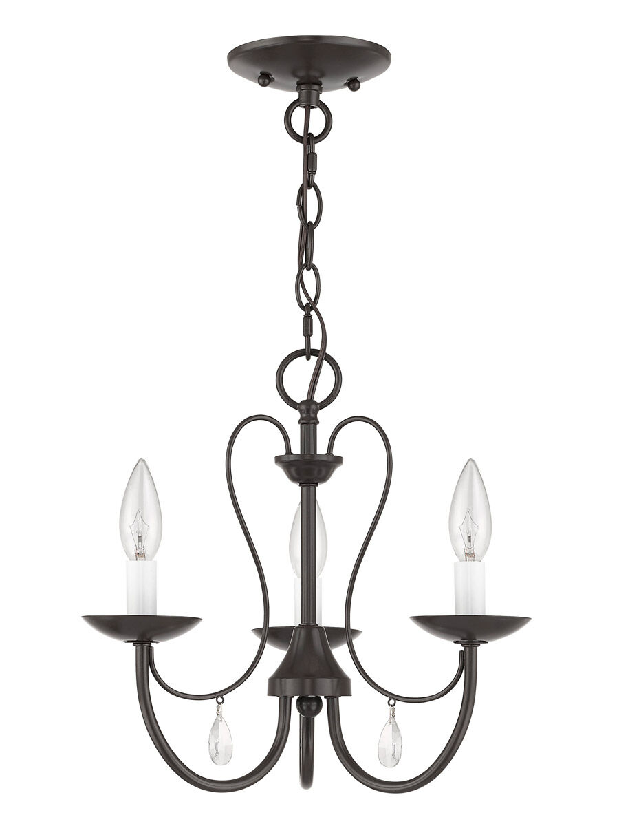 Mirabella 3 Light 15 inch English Bronze Chandelier Ceiling Light