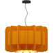 Clarissa 1 Light 29.8 inch Black Pendant Ceiling Light in Ocher/Ash, 30 in, WEP Collection