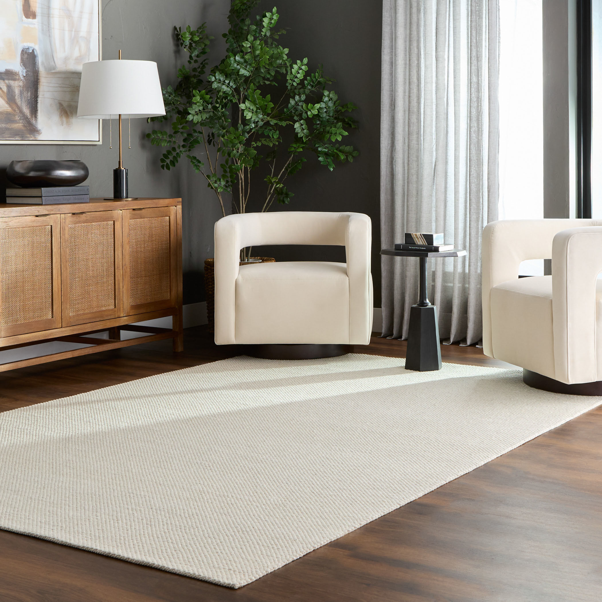 Brinda 114 X 79 inch Neutral Rug in 6 x 9