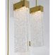 Parallel LED 26 inch Flat Bronze Chandelier Ceiling Light in 3000K LED, Smoke Granite, Square Multi-Port