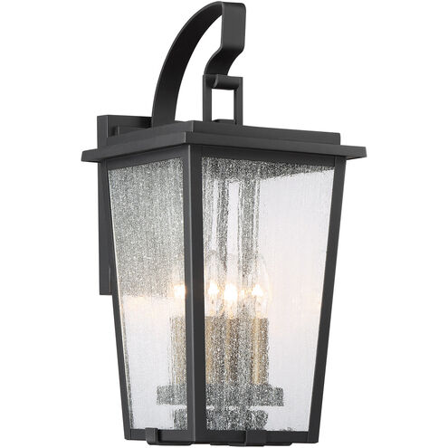 Cantebury 4 Light 20 inch Coal/Gold Outdoor Wall Mount, Great Outdoors