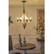 Harper 6 Light 22.4 inch White Wash and Black Pendant Ceiling Light