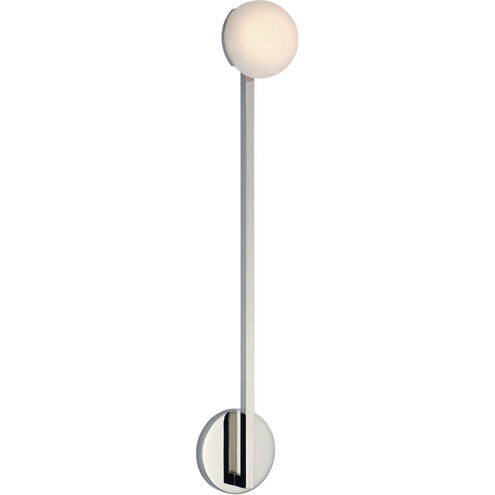 Kelly Wearstler Pedra LED 4.5 inch Polished Nickel Single Sconce Wall Light