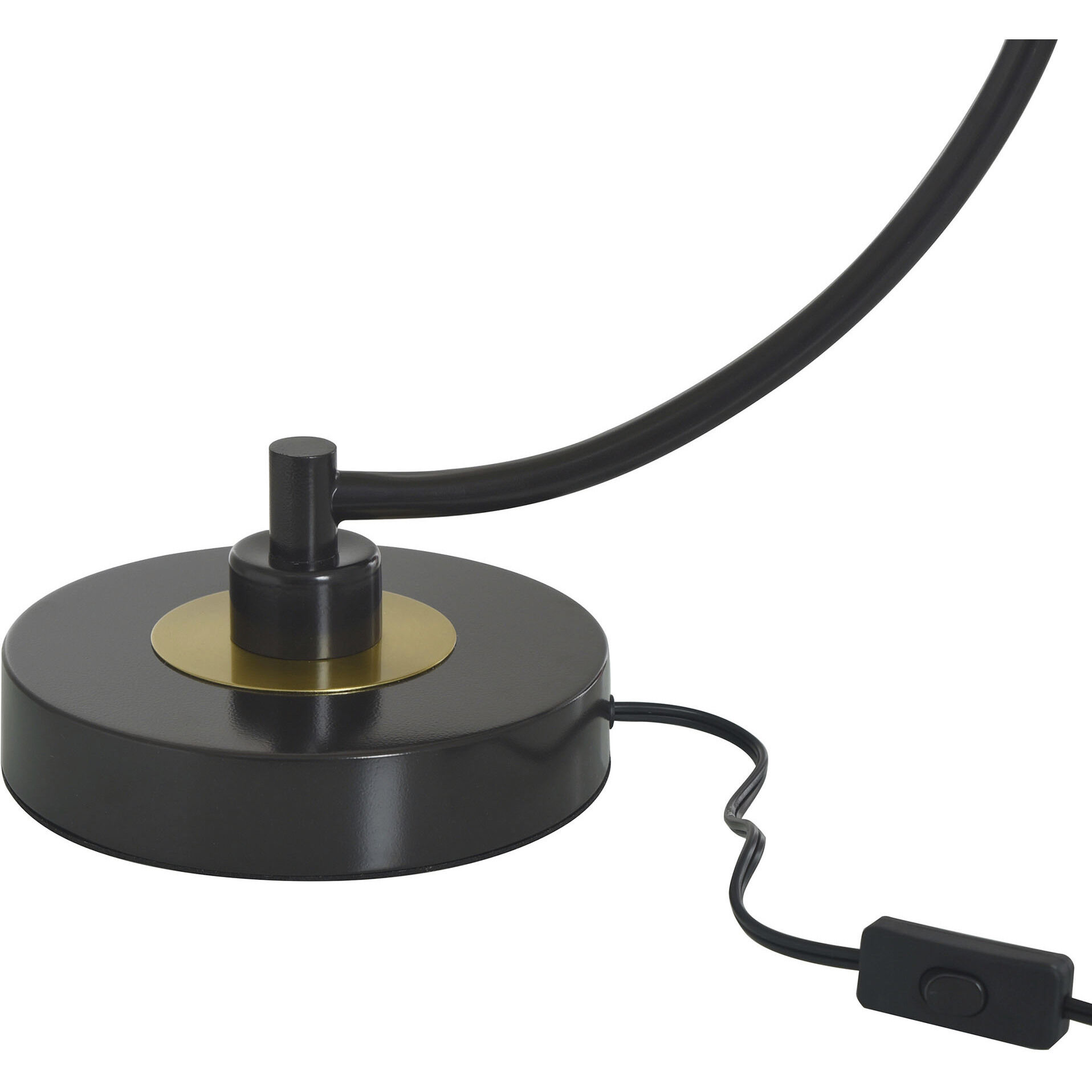 Black Water 26 inch 40 watt Black and Gold Table Lamp Portable Light