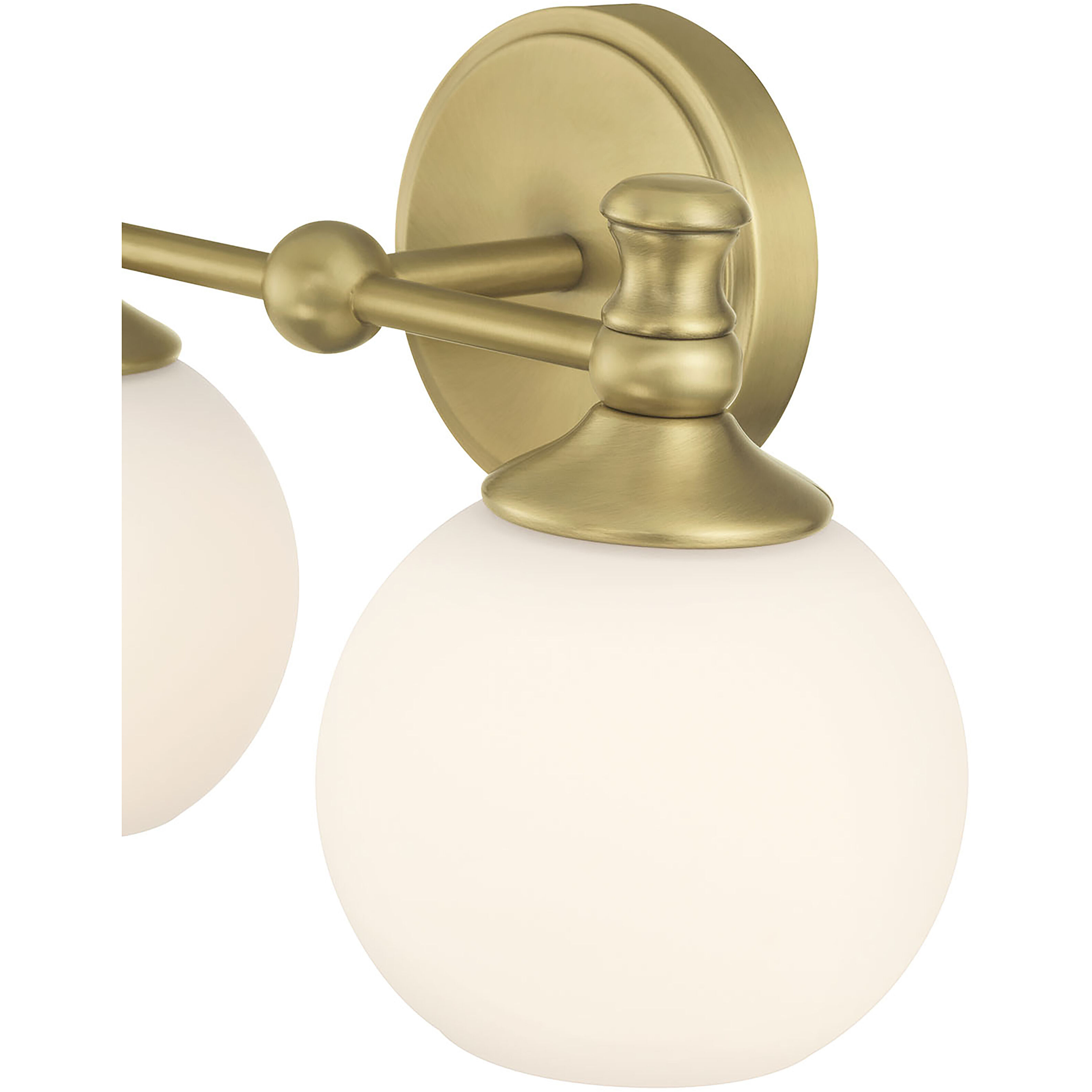 Orlisse 2 Light 14.75 inch Vintage Brass Bathroom Vanity Light Wall Light