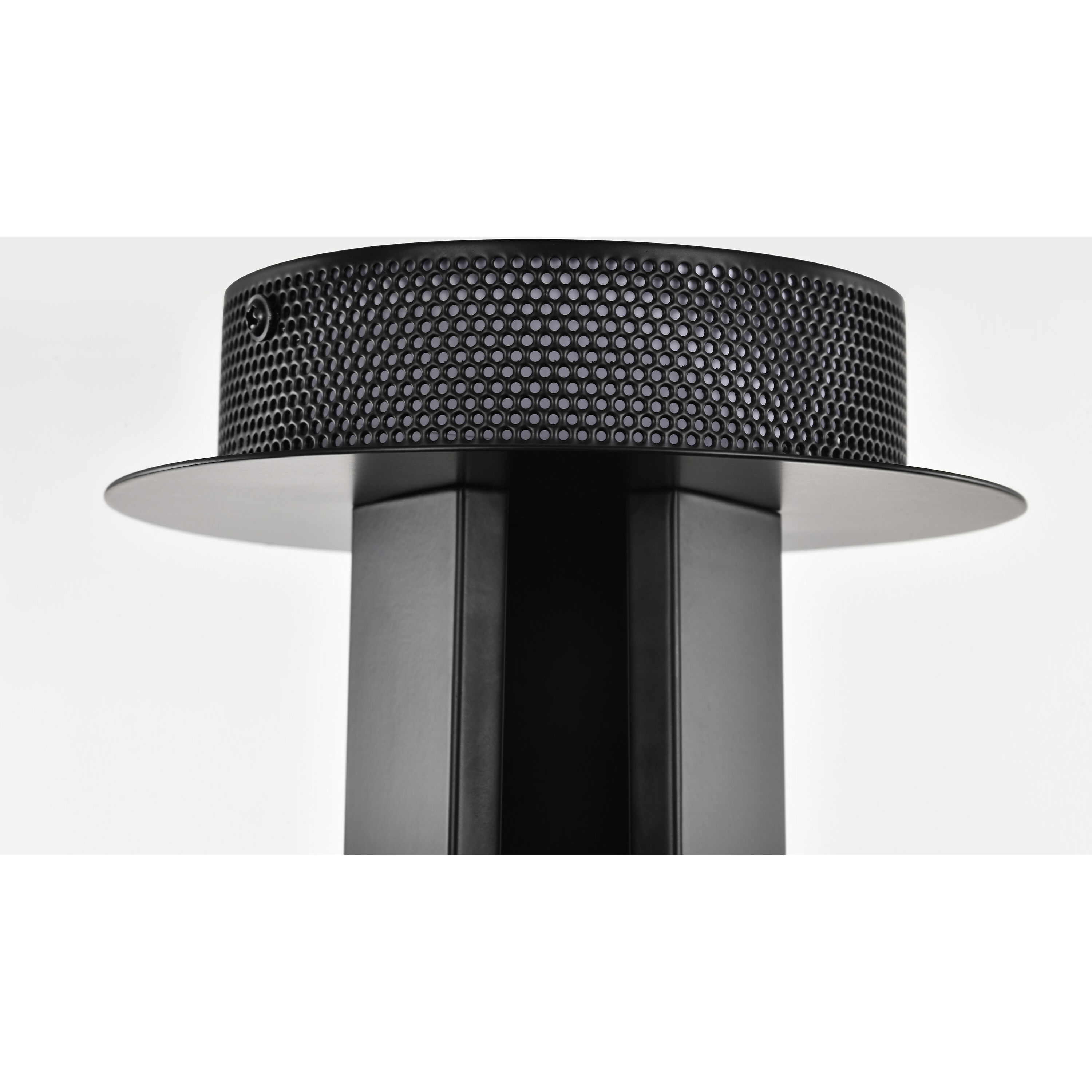 Darrow LED 13.75 inch Matte Black Semi Flush Mount Ceiling Light