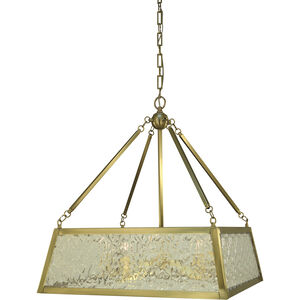Avery 5 Light 23 inch Brushed Brass Dining Chandelier Ceiling Light