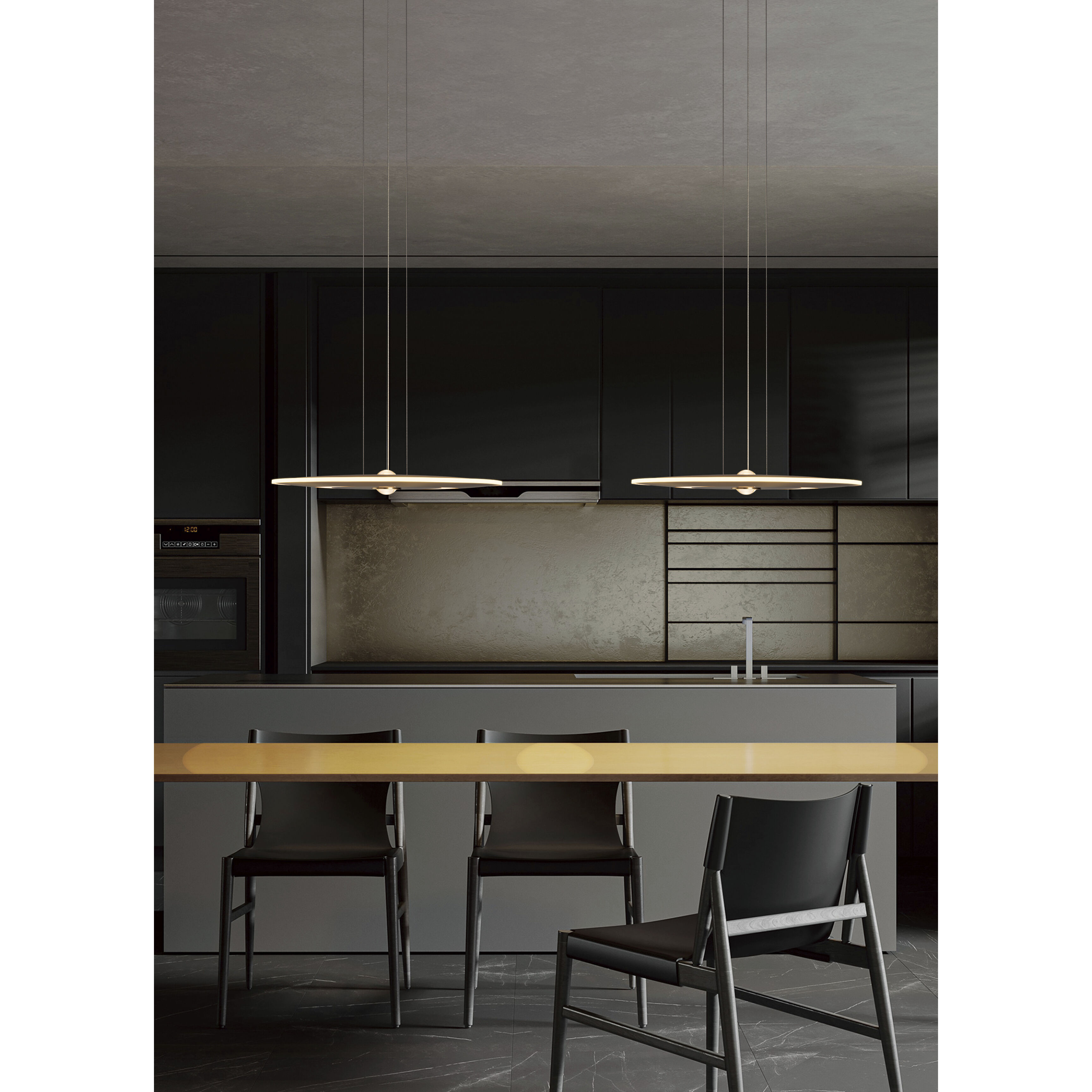 Nebula LED 21.5 inch Antique Brass Pendant Ceiling Light