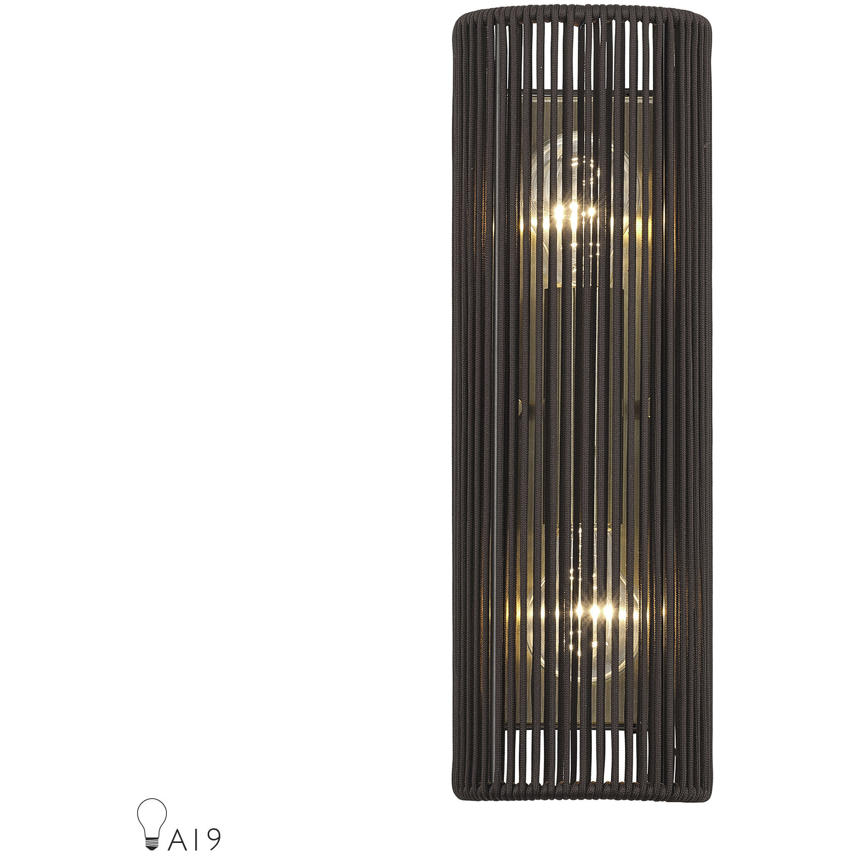 Acordia Wall Sconce Wall Light in Antique Brass