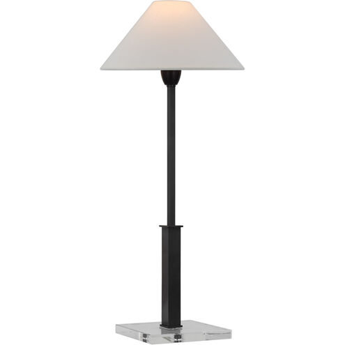 J. Randall Powers Asher 25.25 inch 6.50 watt Bronze and Crystal Table Lamp Portable Light in Bronze with Crystal
