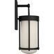 Richard June Otis 1 Light 22 inch Textured Black Outdoor Wall Light