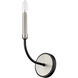 Haylie 1 Light 5.25 inch Matte Black and Brushed Nickel Wall Sconce Wall Light