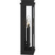 Lundon 3 Light 17.5 inch Black Outdoor Wall Light