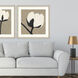 Delicate Sketch White and Beige and Black and Neutral Framed Art