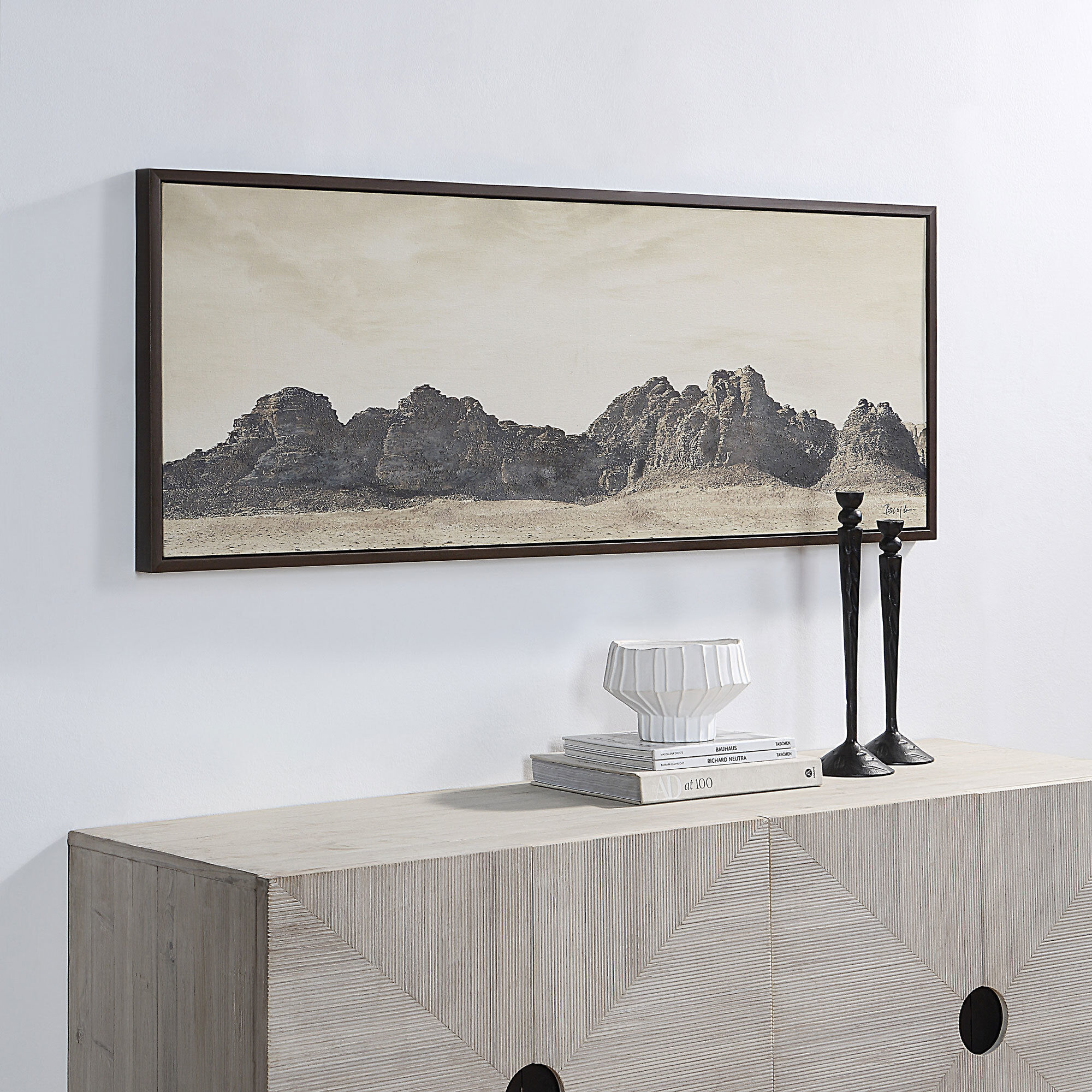 Chason Sand Gel Texture Canvas Art