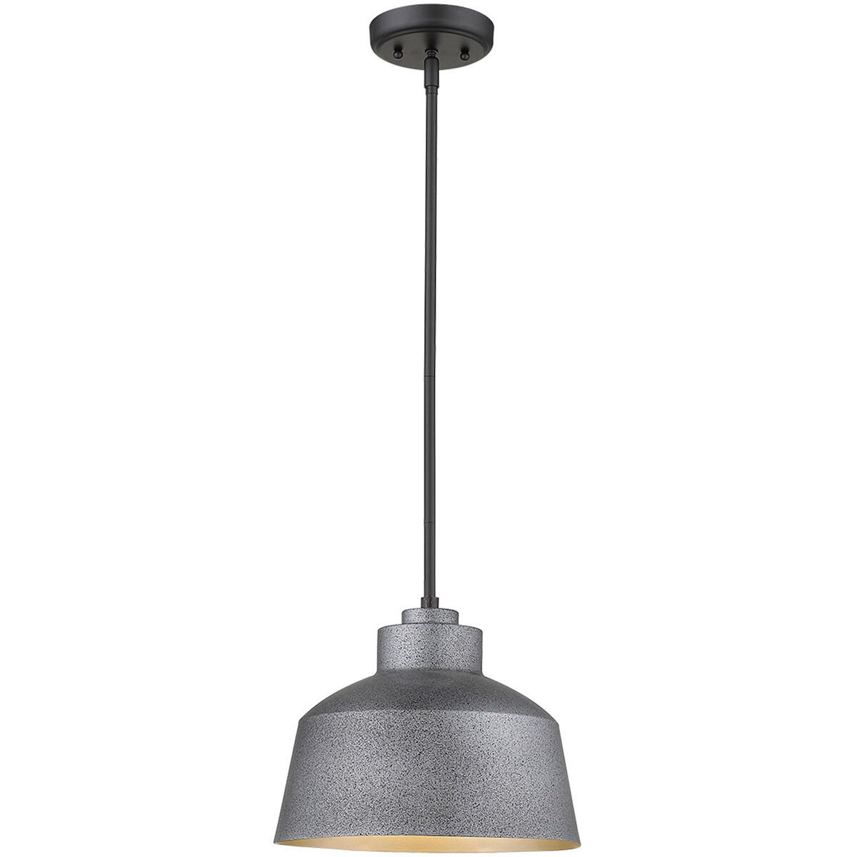 Barnes 1 Light 12 inch Gray Exterior Convertible Pendant
