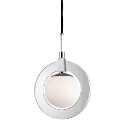 Caswell LED 12 inch Polished Nickel Pendant Ceiling Light