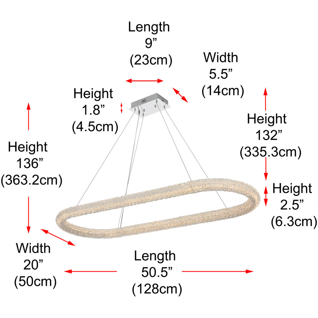 Bowen 1 Light 20 inch Chrome Chandelier Ceiling Light