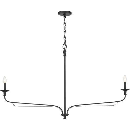Velena 2 Light 7.5 inch Dark Matte Black Chandelier Ceiling Light
