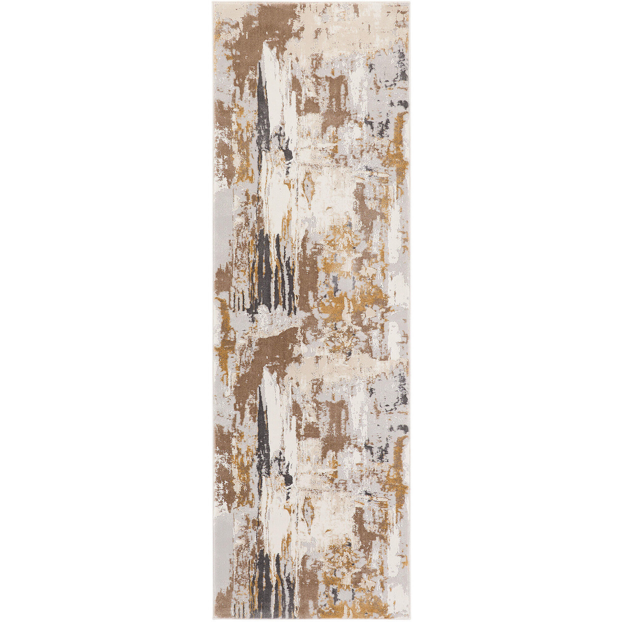 Veleka Gray and Gold Indoor Rug