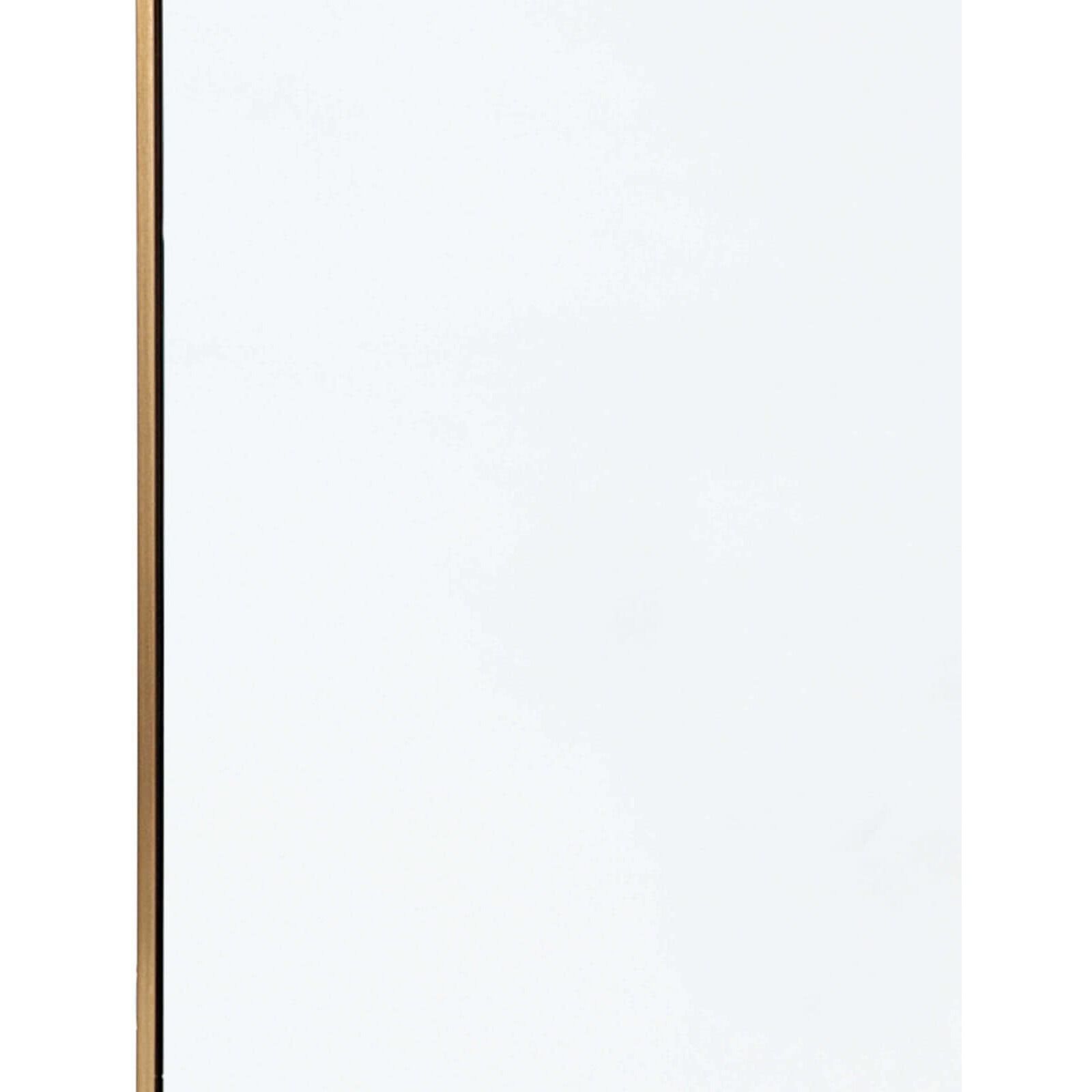 Hanging 44 X 28 inch Natural Brass Mirror, Rectangle