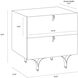 Celine 20.5 X 19.75 inch Cream Night Stand, Small