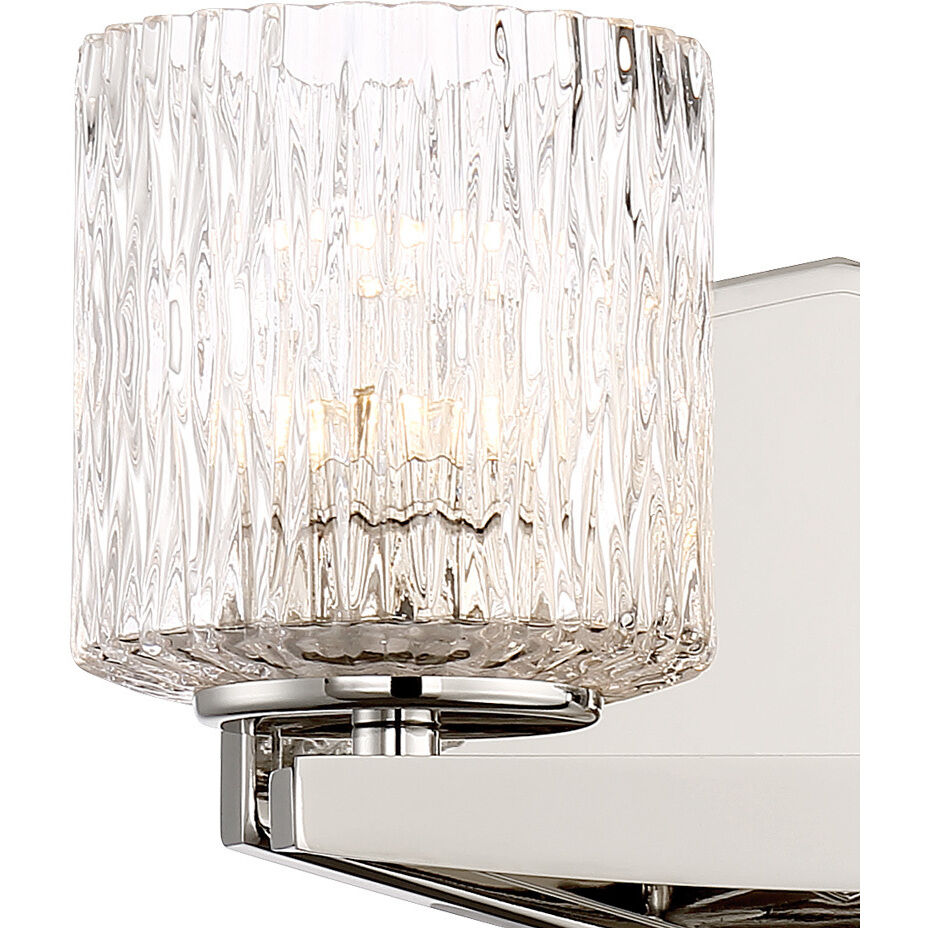 Maginot LED 11.5 inch Polished Nickel Bath Light Wall Light