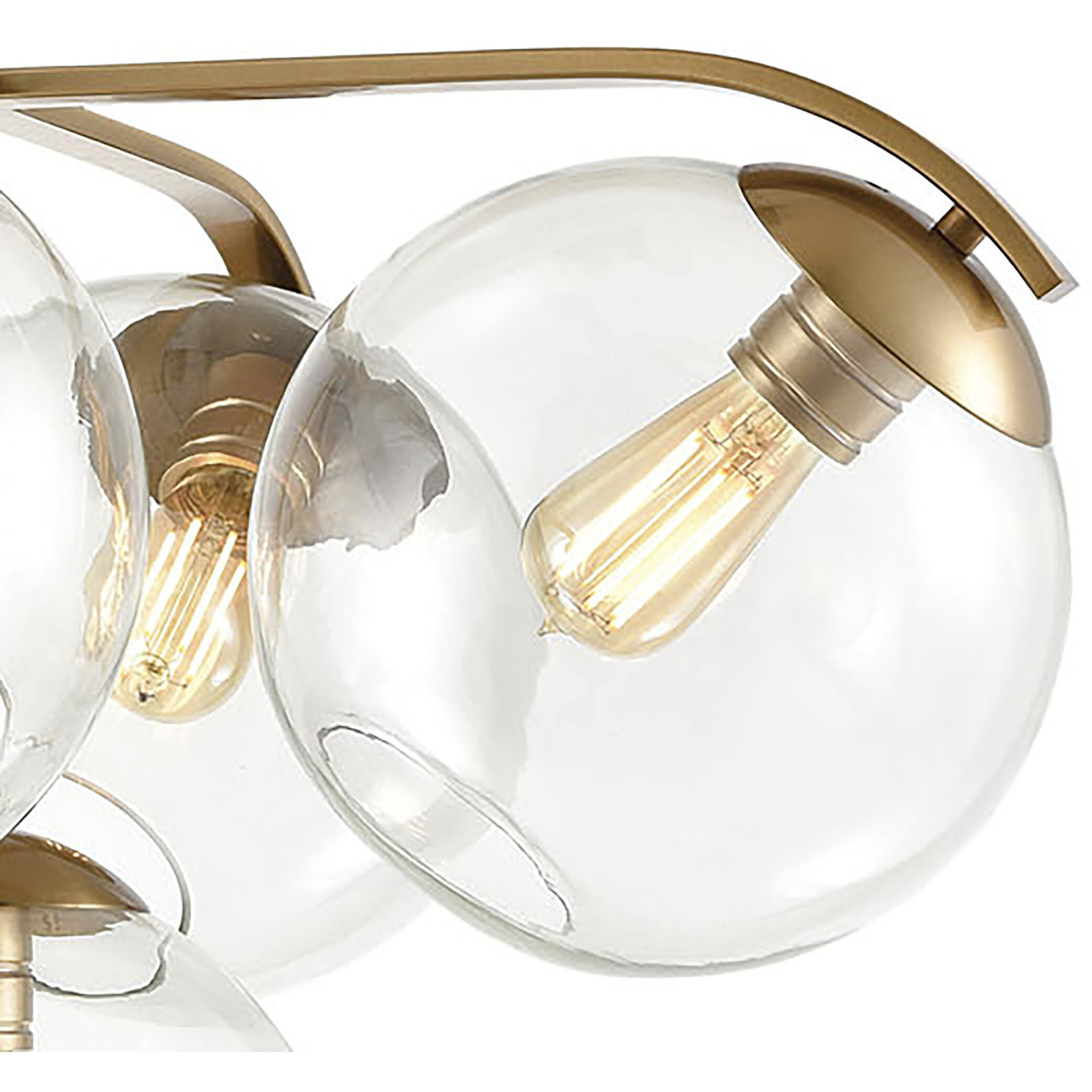 Collective 5 Light 28 inch Satin Brass Chandelier Ceiling Light