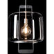 Dane 1 Light 16.6 inch Sterling Hanging Lantern Ceiling Light in Clear