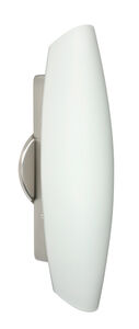 Aero 16 LED 5 inch Satin Nickel ADA Wall Sconce Wall Light in Opal Matte Glass