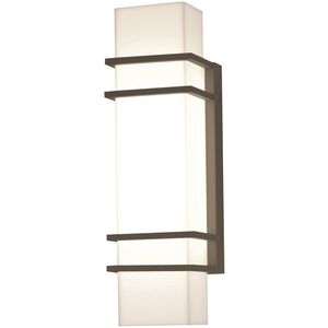Blaine LED 16 inch Textured Bronze Outdoor Sconce