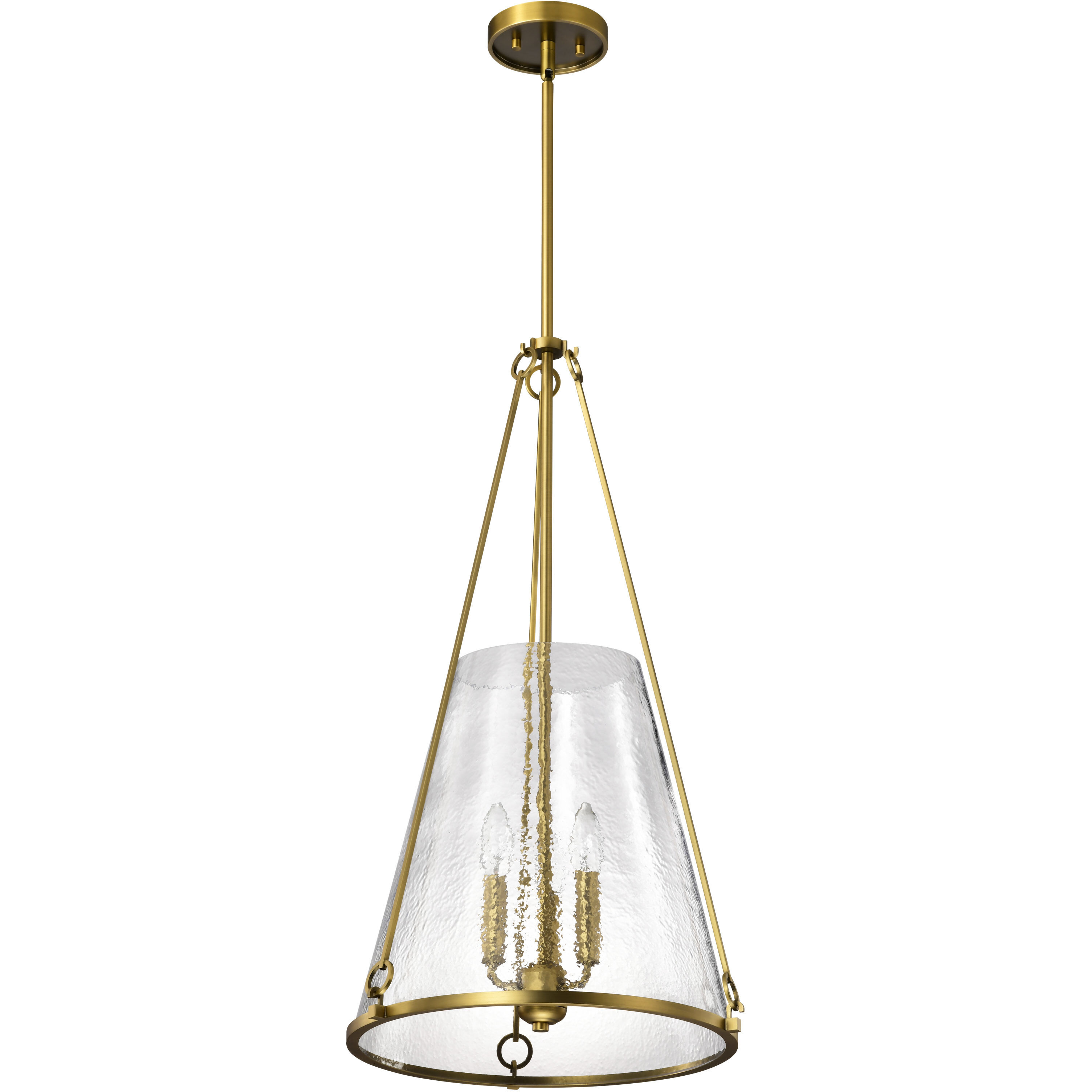 Valentine 16 inch Vintage Brass Pendant Ceiling Light