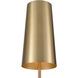 Matthias 65 inch 100.00 watt Aged Brass Floor Lamp Portable Light