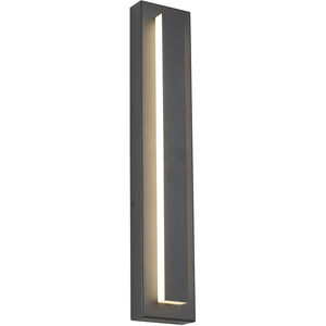 Sean Lavin Aspen LED 26 inch Charcoal Outdoor Wall Light in No Options, Integrated LED