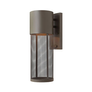 Aria LED 16 inch Buckeye Bronze Outdoor Wall Lantern, Small