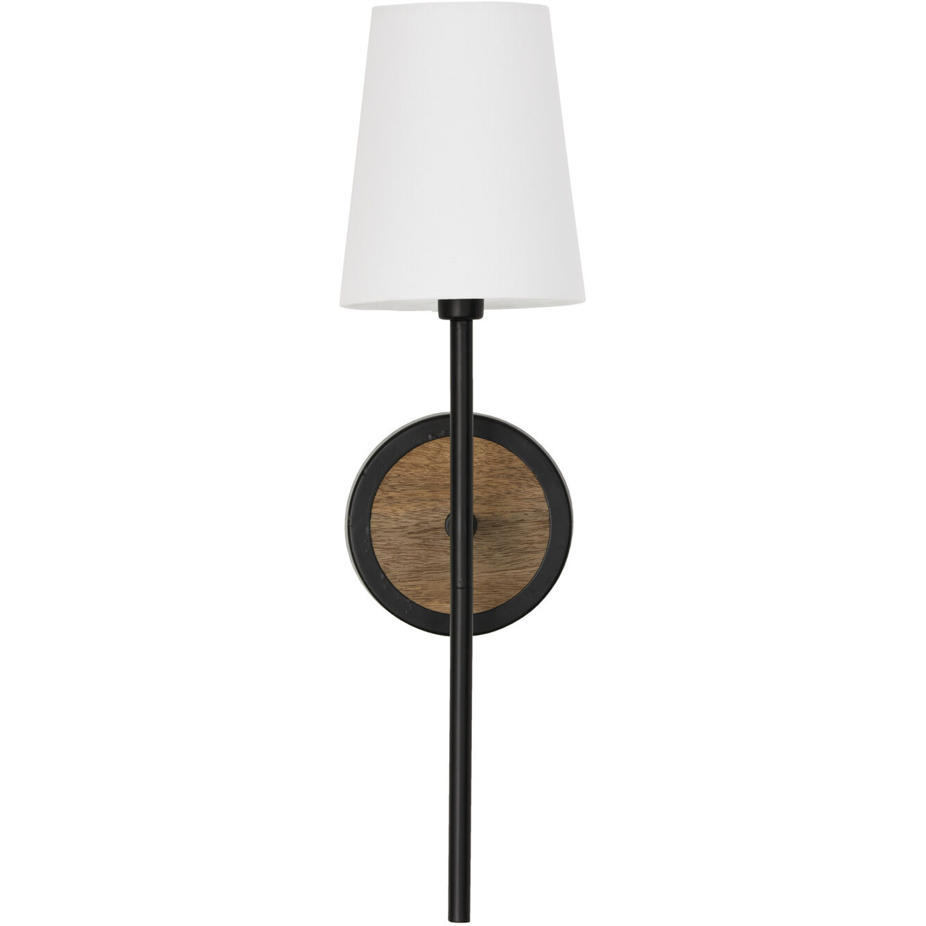 Jonah 1 Light 5 inch Light Wood and Matte Black Sconce Wall Light