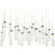 Minx 23 Light 12 inch Antique Nickel Multi-Light Pendant Ceiling Light