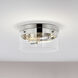 Intersection 2 Light 11 inch Polished Nickel Flush Ceiling Light