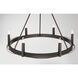 Dalvor 6 Light 36 inch Dark Bronze Pendant Ceiling Light