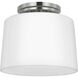 Adley 1 Light 8.62 inch Brushed Nickel Flush Mount Ceiling Light