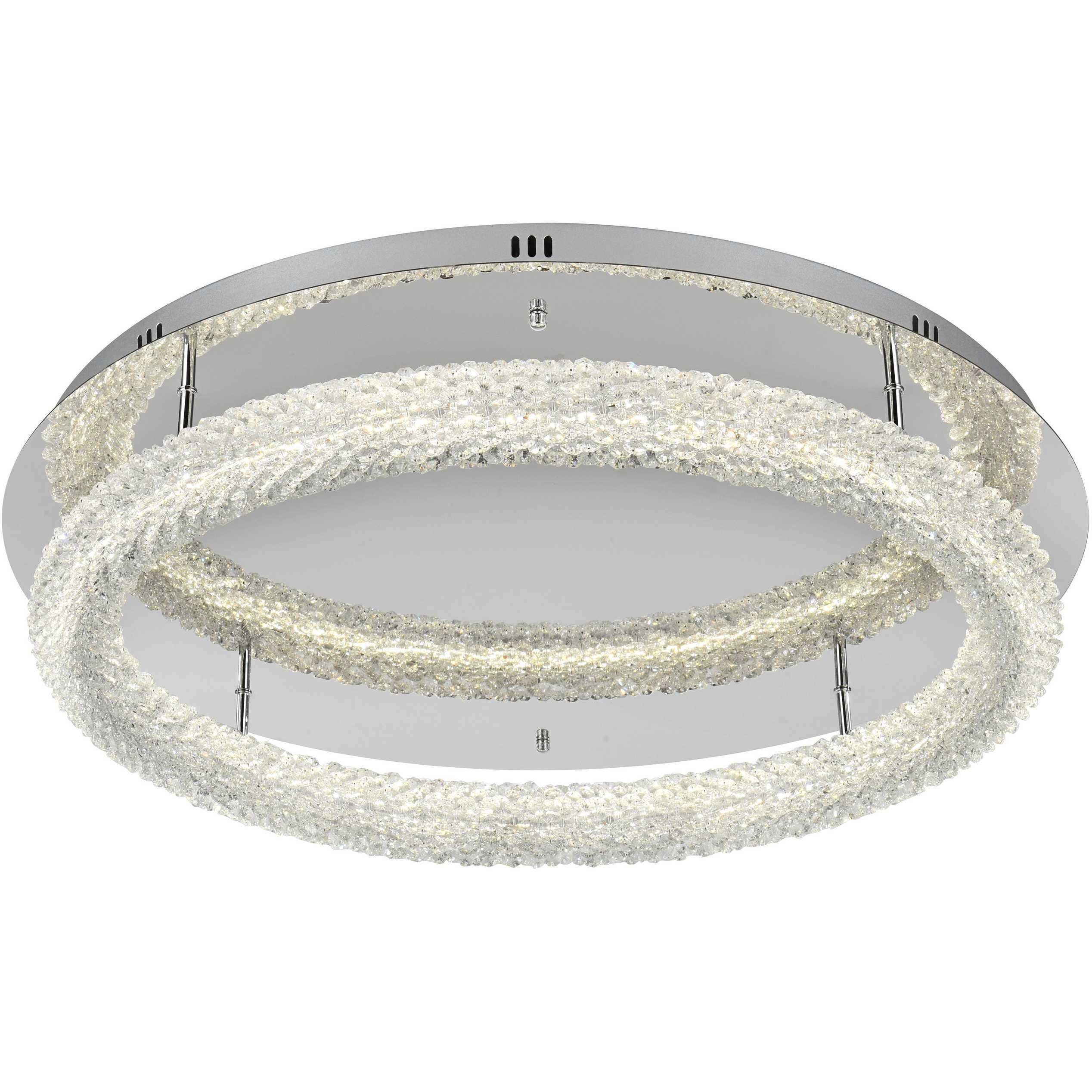 Bowen 1 Light 29.5 inch Chrome Flush Mount Ceiling Light