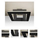 Matrix LED 12 inch Black Semi-Flush Mount Ceiling Light