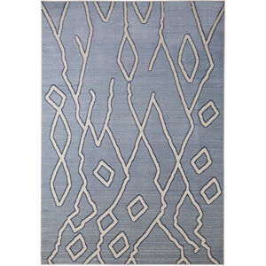 Eclectic Luxe 90 X 63 inch Blue Rug in 5 x 7