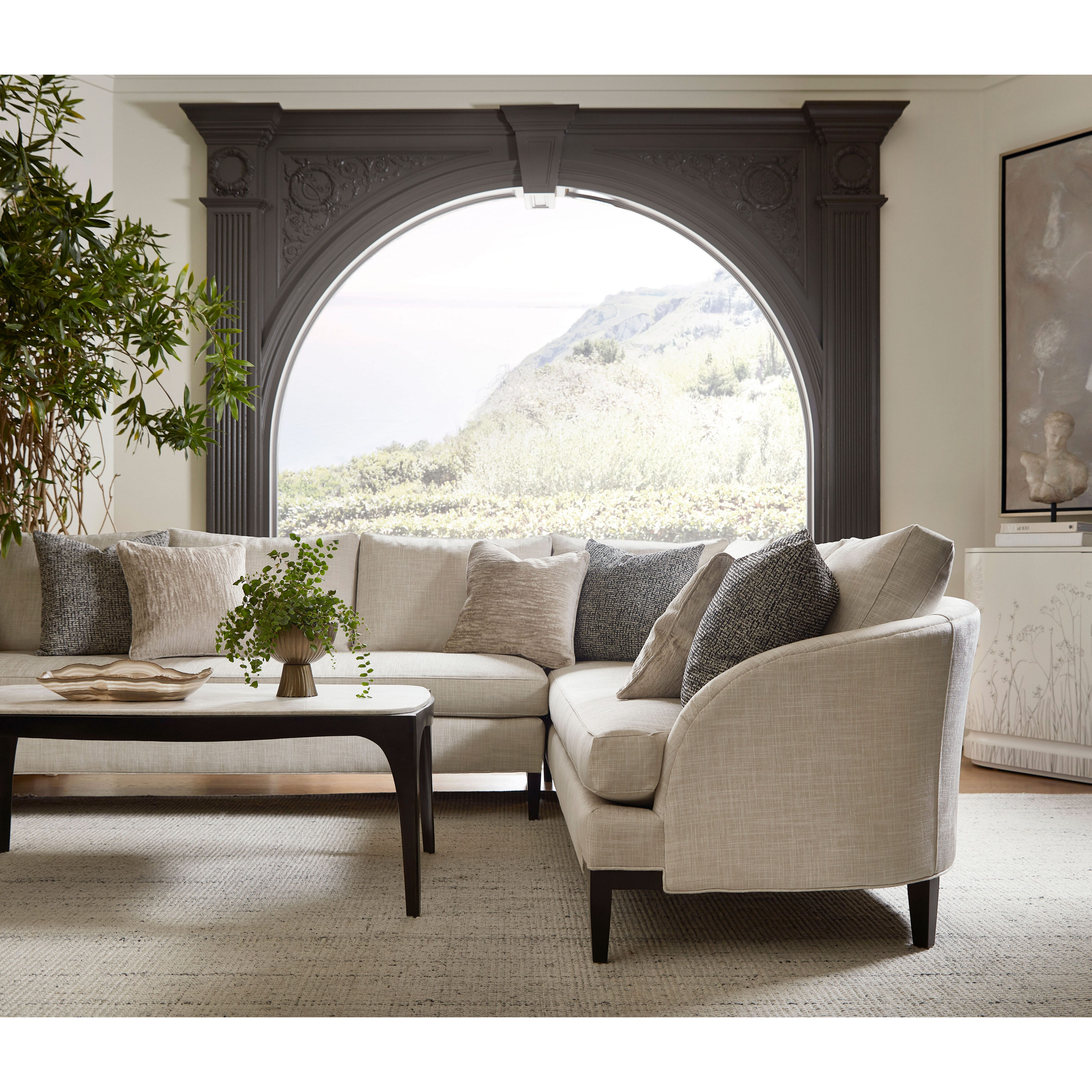 Arlo 60 X 34 inch Cocktail Table, Wooden with Marble Top