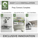 Georgetown 52 inch Brushed Nickel with Light Gray Oak Blades Ceiling Fan