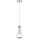 Downtown Urban Owego 1 Light 5.13 inch Polished Nickel Pendant Ceiling Light in Clear