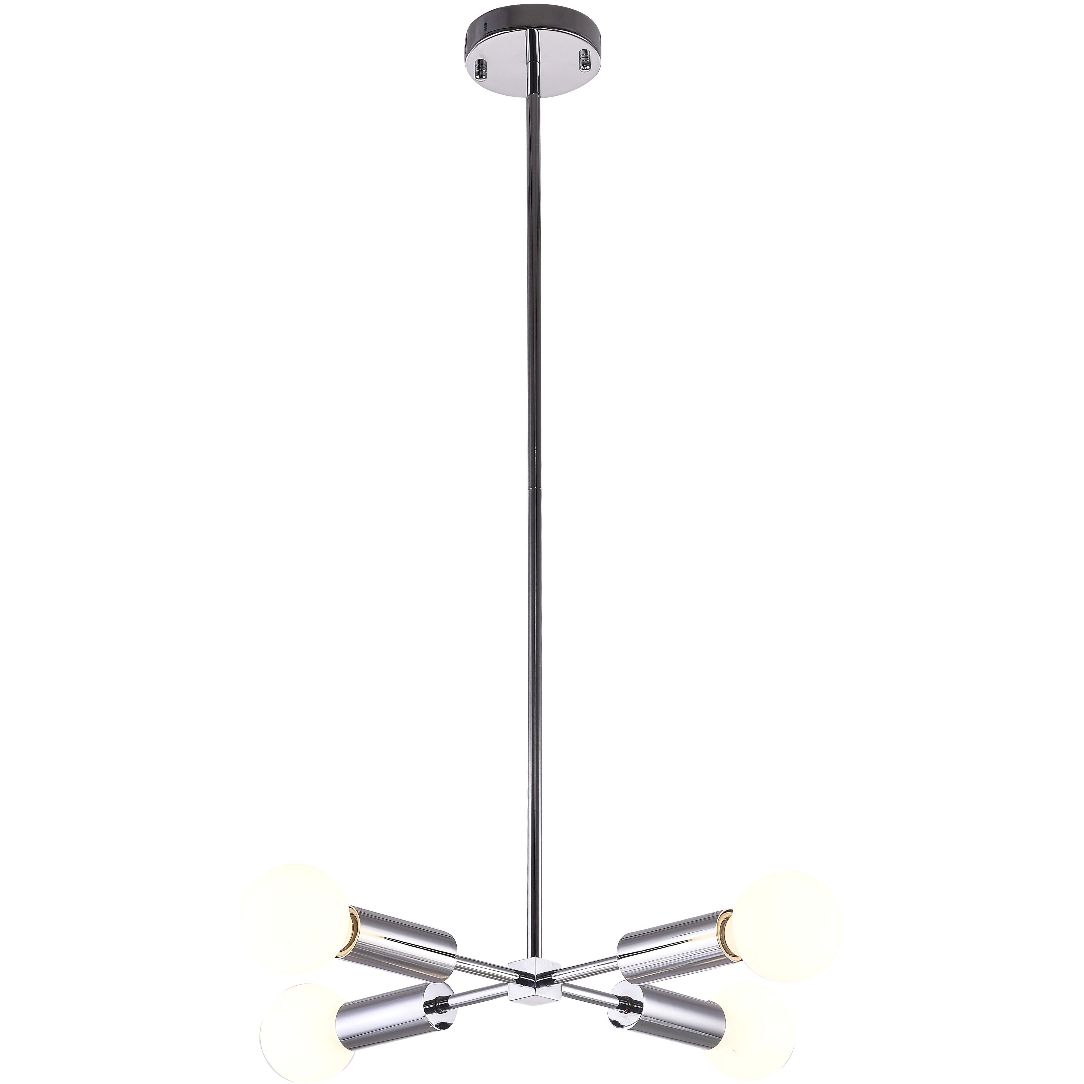 Canada 4 Light 15.75 inch Chrome Chandelier Ceiling Light